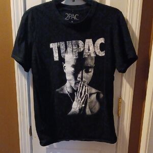 Black Tupac Graphic T-Shirt